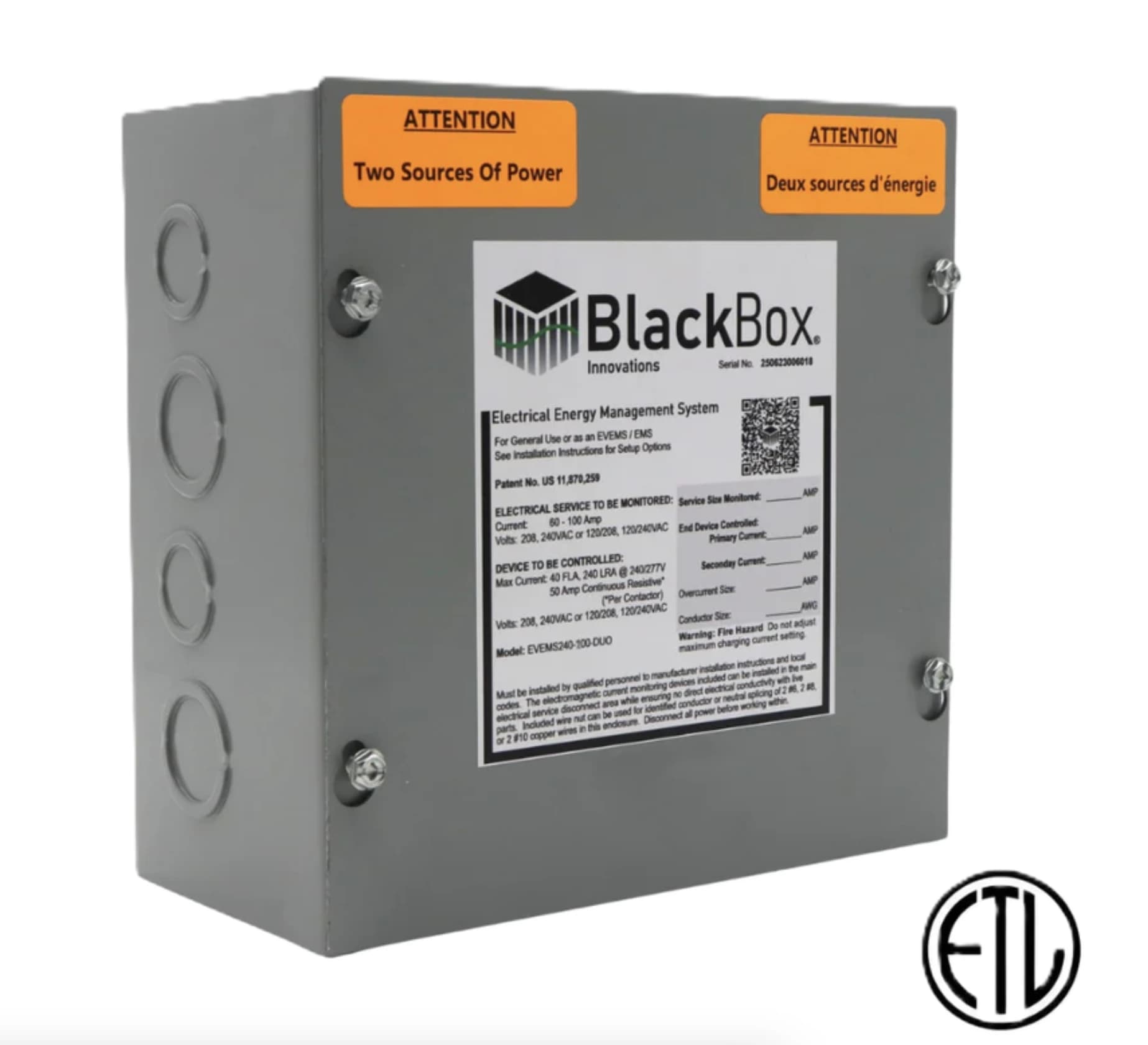Black Box EVEMS240-200-DUO Load Manager